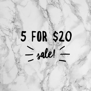 ✨5 for $20✨